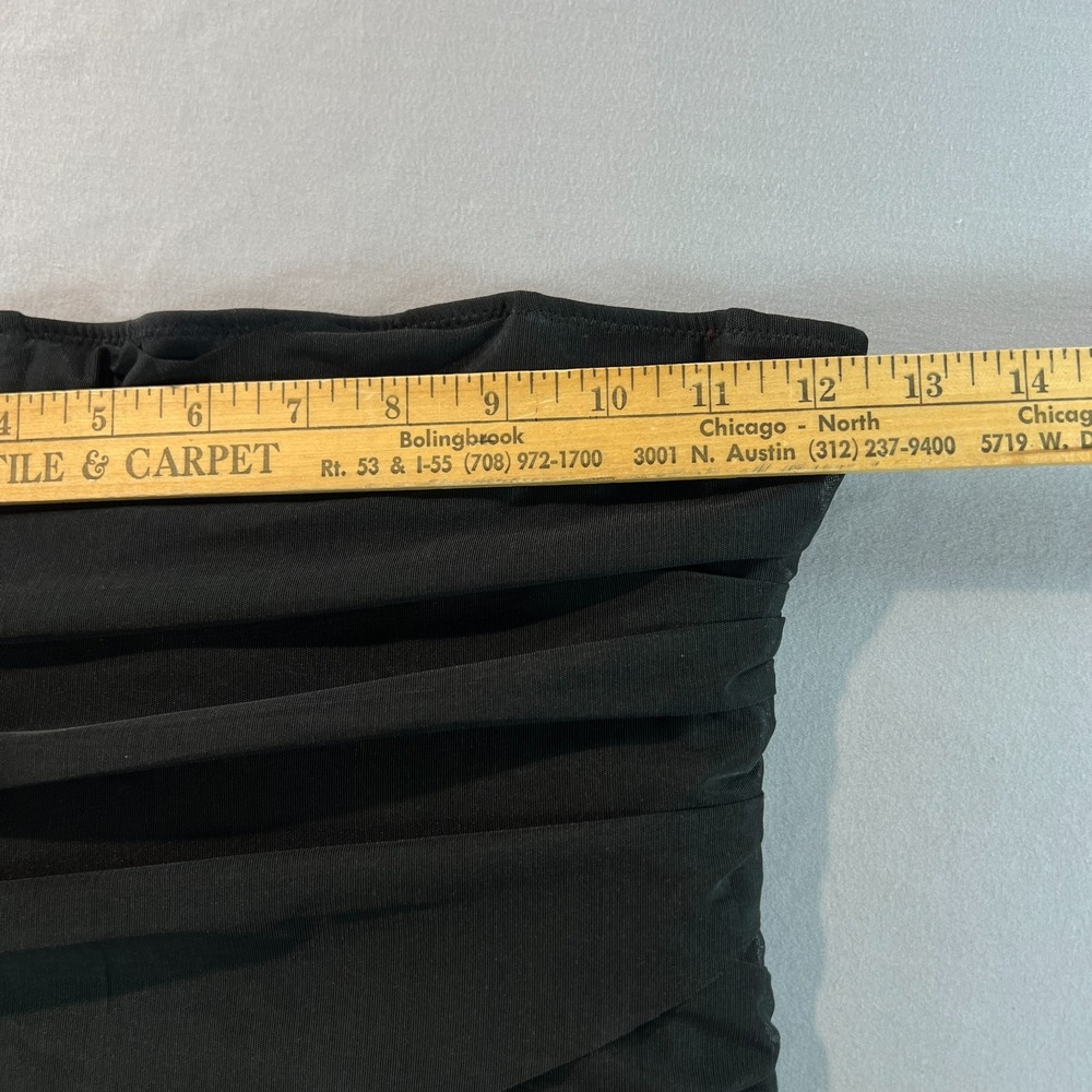 White Fox Next To Nothing Strapless Bustier Black Corset Top Size XS NWT - Picture 5 of 8